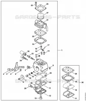 Carburateur C1Q S66 pour Stihl KM 55 C-E