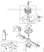 Carter, Cylindre pour Stihl KM 55 C-E