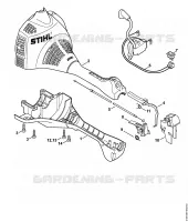 Carter moteur (Poignée circulaire) KM 55 RC E, KM 55 RC E Z pour Stihl KM 55 RC-E