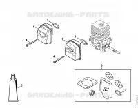 Silencieux pour Stihl KM 55 RC-E