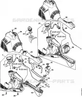 Carter moteur (Poignée circulaire) KM 56 RC pour Stihl KM 56 RC-E
