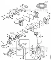 Filtre à air, Réservoir d'essence pour Stihl KM 85
