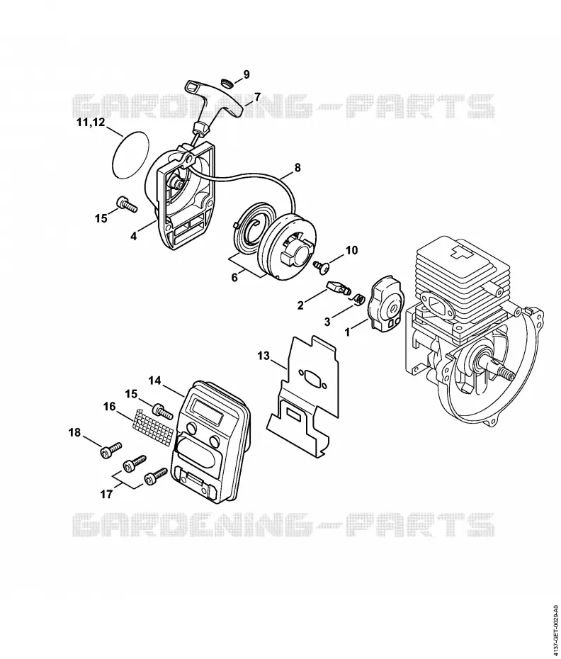 Dispositif de lancement, Silencieux Stihl Combisystèmes et multisystèmes Combisystèmes et multisystèmes Moteurs CombiSystème KM 85 R  KM 85 R
