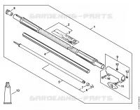 Carbon Rallonge de tube 1 m HT KM, HL KM pour Stihl KM 90 R