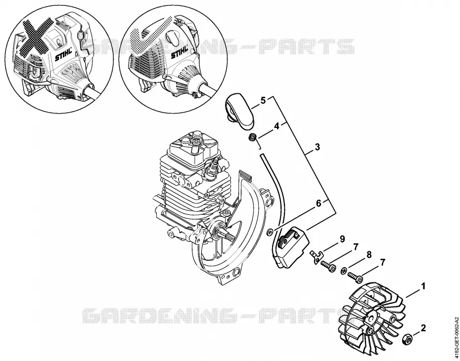Dispositif d'allumage Stihl Combisystèmes et multisystèmes Combisystèmes et multisystèmes Moteurs CombiSystème KM 90 R  KM 90 R