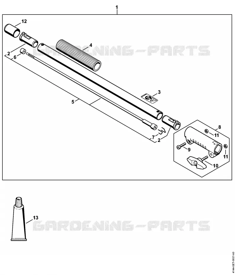 Rallonge de tube 0,5 m HL-KM 0°, HL-KM 135°, HT-KM, SP-KM Stihl Combisystèmes et multisystèmes Combisystèmes et multisystèmes Moteurs CombiSystème KM 90 R  KM 90 R
