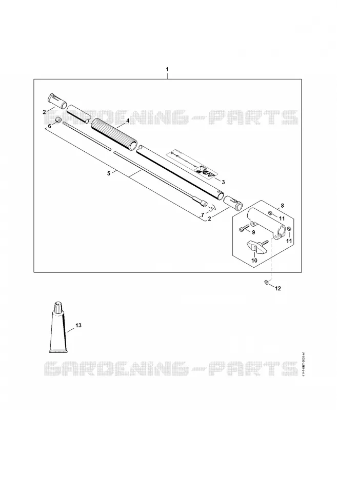 Rallonge de tube 1 m HT-KM Stihl Combisystèmes et multisystèmes Combisystèmes et multisystèmes Moteurs CombiSystème KM 90 R  KM 90 R