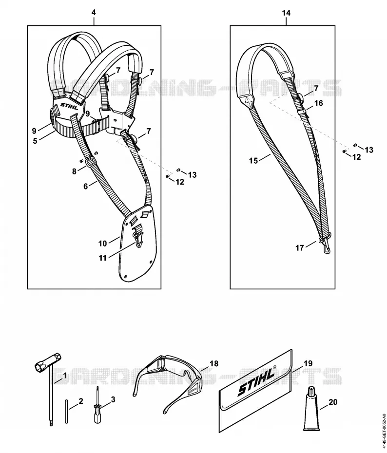 Outils, Accessoires optionnels Stihl Combisystèmes et multisystèmes Combisystèmes et multisystèmes Moteurs CombiSystème KM 94 RC-E  KM 94 RC-E