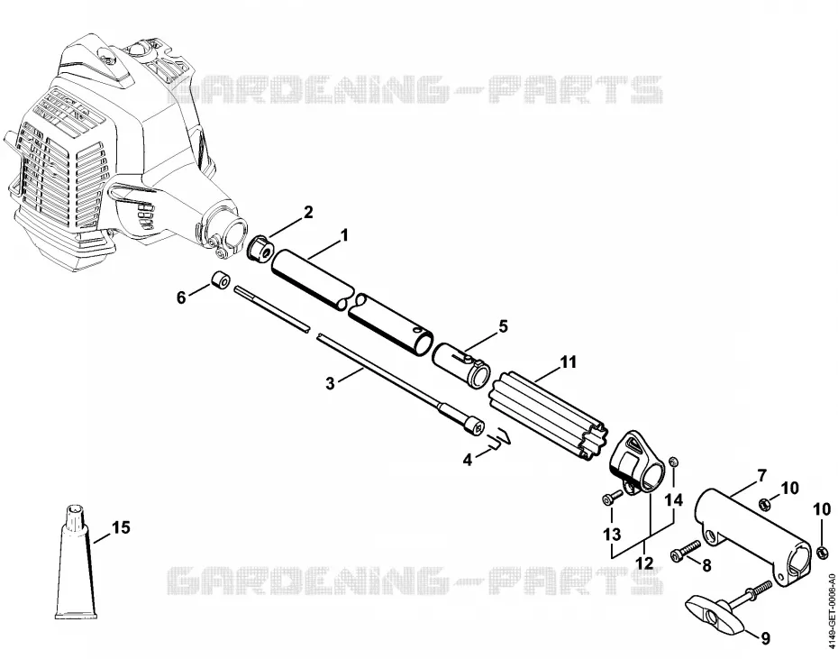 Tube complet Stihl Combisystèmes et multisystèmes Combisystèmes et multisystèmes Moteurs CombiSystème KM 94 RC-E  KM 94 RC-E