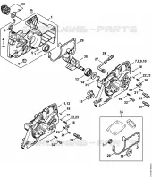 Carter de vilebrequin pour Stihl MS 361