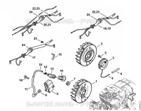 Dispositif d'allumage, Faisceau de câbles pour Stihl MS 361-W