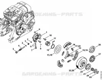 Pompe à huile, Embrayage pour Stihl MS 361-W
