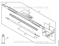 Carbon Rallonge de tube 1 m HT KM, HL KM pour Stihl KM 100 R