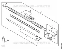 Carbon Rallonge de tube 1 m HT KM, HL KM pour Stihl KM 111 R