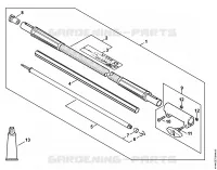Carbon Rallonge de tube 1 m HT KM, HL KM pour Stihl KMA 130 R