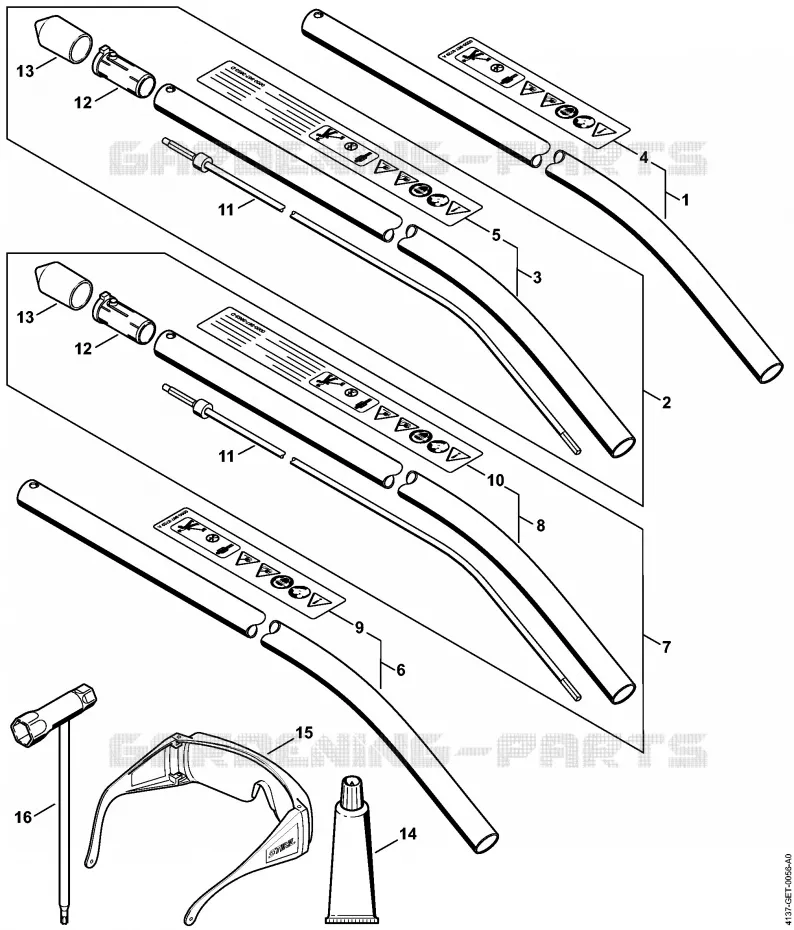 FCB-KM, Tube complet Stihl Combisystèmes et multisystèmes Combisystèmes et multisystèmes Outils CombiSystème FCB-KM - 4137  FCB-KM - 4137