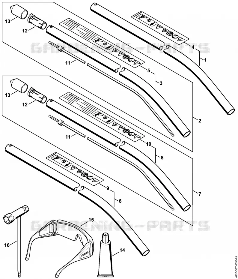 FCB-KM, Tube complet Stihl Combisystèmes et multisystèmes Combisystèmes et multisystèmes Outils CombiSystème FCB-KM - 4180  FCB-KM - 4180
