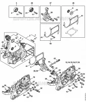 Carter de vilebrequin pour Stihl MS 362 C-M