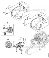 Filtre à air, Capot pour Stihl MS 362 C-M