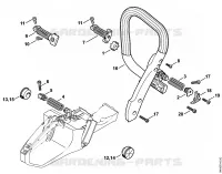Système AV, Poignée tubulaire pour Stihl MS 362 C-M