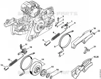 Frein de chaîne pour Stihl MS 362 C-M VW