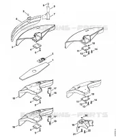 Outils de coupe, Capot protecteur (01.2015) pour Stihl FS-KM - 4140
