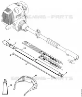 Tube complet pour Stihl FS-KM - 4180