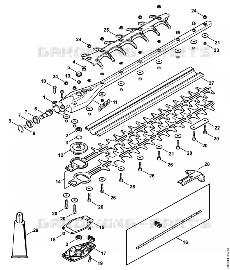 Réducteur 0° 500 mm Stihl Combisystèmes et multisystèmes Combisystèmes et multisystèmes Outils CombiSystème HL-KM 0°  HL-KM 0°