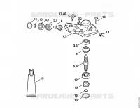 HL KM Engrenage d'angle 30° pour Stihl HL-KM