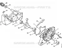 Carter de vilebrequin pour Stihl MS 381