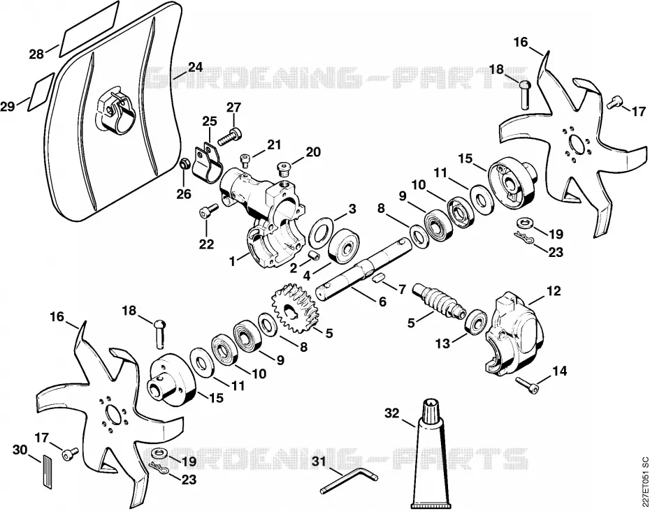 BC Houe-bineuse Stihl Combisystèmes et multisystèmes Combisystèmes et multisystèmes Outils CombiSystème BF  BF