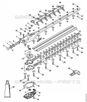 Réducteur 0° 500 mm pour Stihl HL 0°
