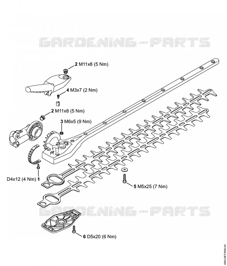 Couples de serrage Stihl Combisystèmes et multisystèmes Combisystèmes et multisystèmes Outils CombiSystème HL 145°  HL 145°