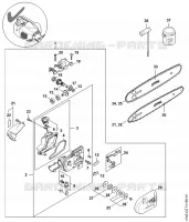 Réducteur 1/4'' 8d pour Stihl HT