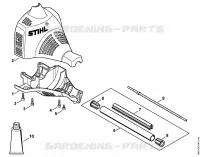 Carter moteur, Tube complet pour Stihl MM 55