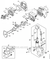 Filtre à air, Réservoir d'essence pour Stihl MM 55