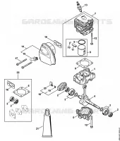 Carter, Cylindre, Silencieux pour Stihl MM 56