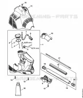 Carter moteur, Tube complet pour Stihl MM 56