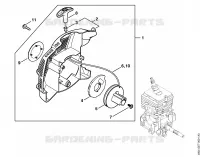 Dispositif de lancement pour Stihl MM 56