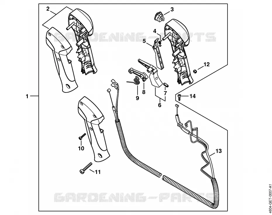 Poignée de commande Stihl Combisystèmes et multisystèmes Combisystèmes et multisystèmes Moteurs MultiSystème MM 56  MM 56
