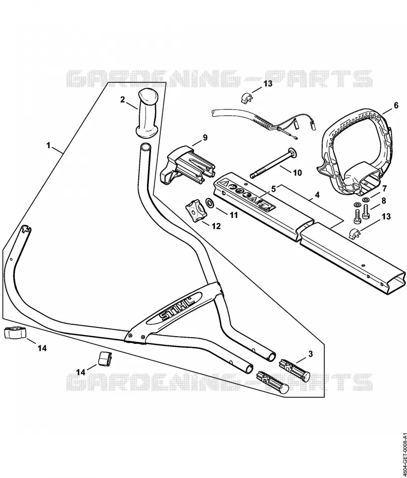 Poignée tubulaire Stihl Combisystèmes et multisystèmes Combisystèmes et multisystèmes Moteurs MultiSystème MM 56  MM 56
