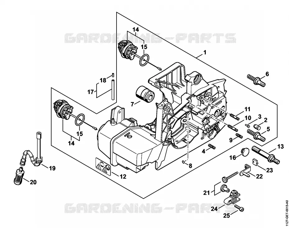 Carter moteur Stihl Tronçonneuses Tronçonneuses Tronçonneuses thermiques MS MS 390  MS 390