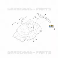B   Carter pour Stihl RM 248.2