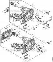 Carter moteur, Tendeur de chaîne pour Stihl MS 391