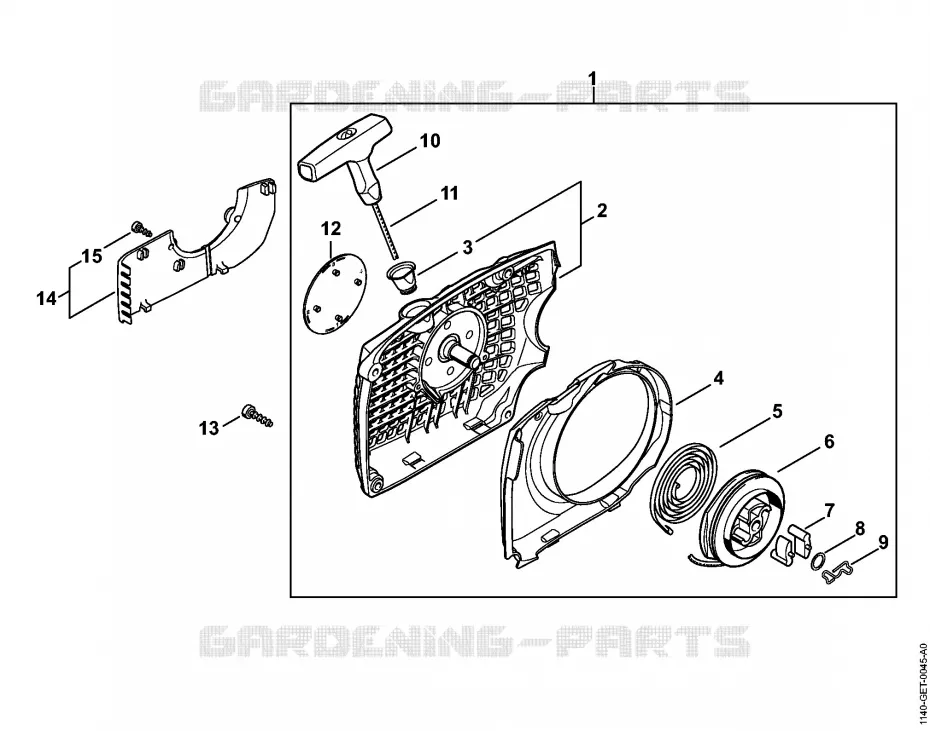 Dispositif de lancement Stihl Tronçonneuses Tronçonneuses Tronçonneuses thermiques MS MS 391  MS 391