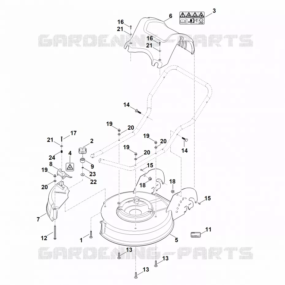 B - Carter Stihl Tondeuses Tondeuses Tondeuses thermiques RM 3.0 RT  RM 3.0 RT