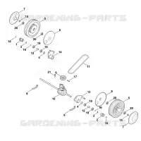 C   Axe, transmission pour Stihl RM 4.0 RT
