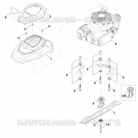 E   Moteur, lame pour Stihl RM 4.0 RT