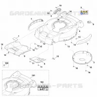 B   Carter pour Stihl RM 4.0 RV