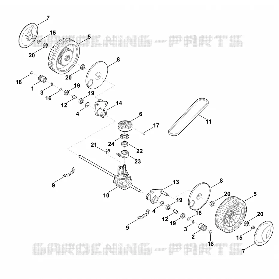 C - Axe, transmission Stihl Tondeuses Tondeuses Tondeuses thermiques RM 4.0 RV  RM 4.0 RV